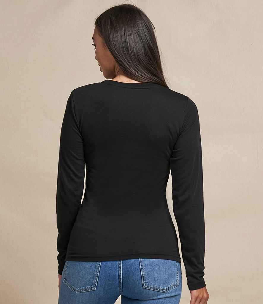 AWDis Ladies Long Sleeve Tri-Blend T-Shirt in by Just Ts — Custom branded clothing by Print Press, featuring premium embroidery produced in our specialist print lab in the UK.