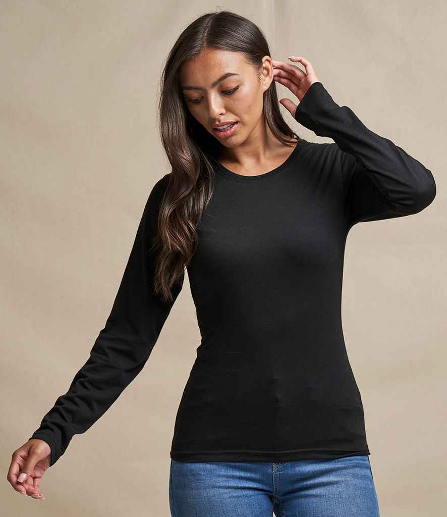 AWDis Ladies Long Sleeve Tri-Blend T-Shirt in by Just Ts — Custom branded clothing by Print Press, featuring premium embroidery produced in our specialist print lab in the UK.