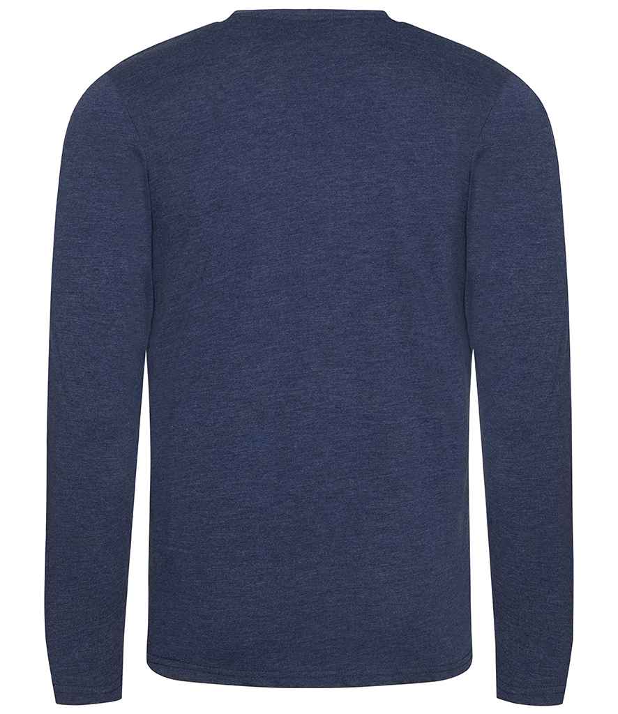 AWDis Long Sleeve Tri-Blend T-Shirt in by Just Ts — Custom branded clothing by Print Press, featuring premium embroidery produced in our specialist print lab in the UK.