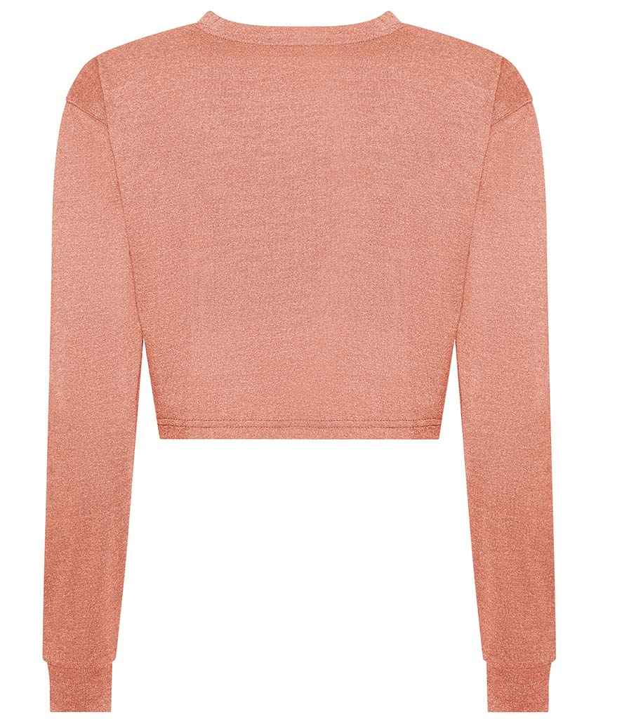 AWDis Ladies Long Sleeve Cropped T-Shirt in by Just Ts — Custom branded clothing by Print Press, featuring premium embroidery produced in our specialist print lab in the UK.
