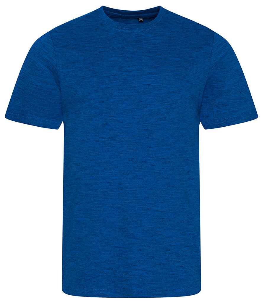 AWDis Cosmic Blend T-Shirt in Cosmic Blue Cosmic Black by Just Ts — Custom branded clothing by Print Press, featuring premium embroidery produced in our specialist print lab in the UK.