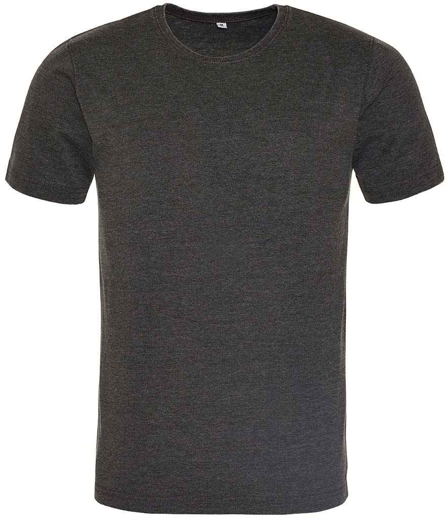 AWDis Washed T-Shirt in Washed Jet Black by Just Ts — Custom branded clothing by Print Press, featuring premium embroidery produced in our specialist print lab in the UK.
