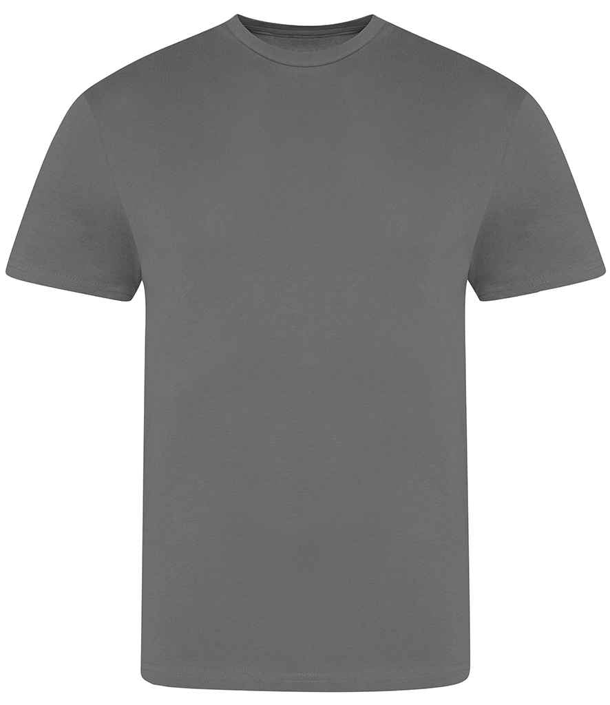 AWDis The 100 T-Shirt - (2nd Colours) in Charcoal by Just Ts — Custom branded clothing by Print Press, featuring premium embroidery produced in our specialist print lab in the UK.