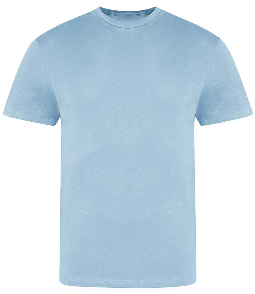 AWDis The 100 T-Shirt in Sky Blue by Just Ts — Custom branded clothing by Print Press, featuring premium embroidery produced in our specialist print lab in the UK.