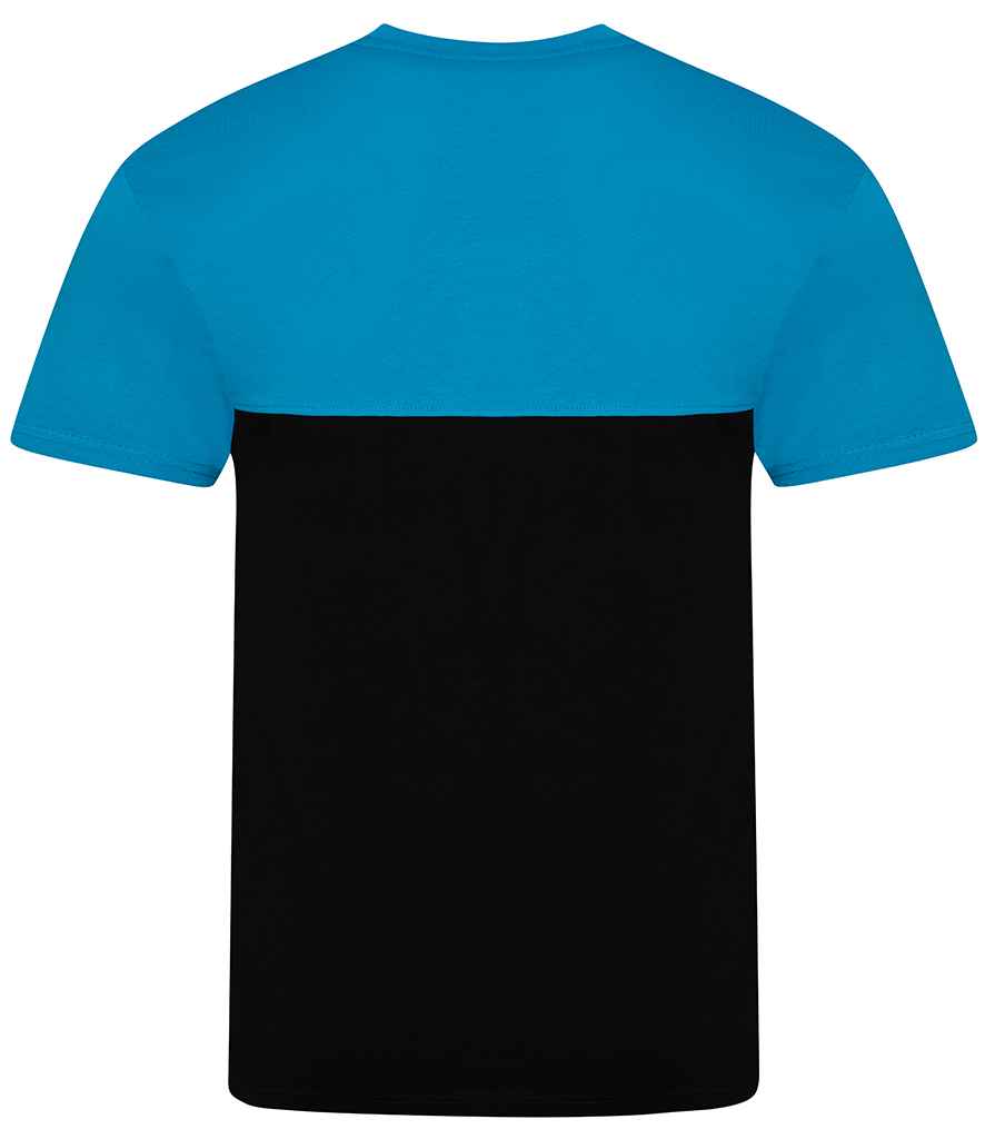 AWDis Unisex Colour Block T-Shirt in by Just Ts — Custom branded clothing by Print Press, featuring premium embroidery produced in our specialist print lab in the UK.