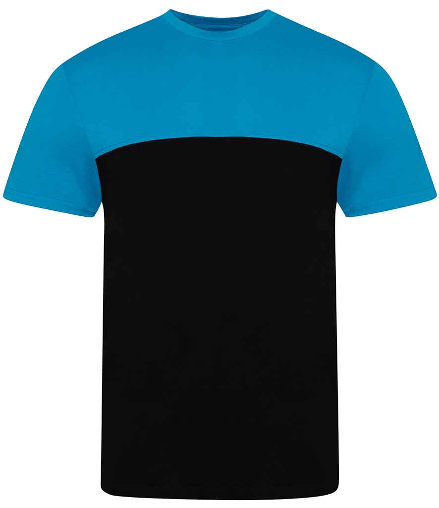 AWDis Unisex Colour Block T-Shirt in by Just Ts — Custom branded clothing by Print Press, featuring premium embroidery produced in our specialist print lab in the UK.