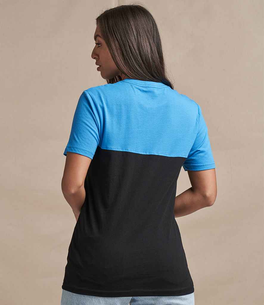 AWDis Unisex Colour Block T-Shirt in by Just Ts — Custom branded clothing by Print Press, featuring premium embroidery produced in our specialist print lab in the UK.