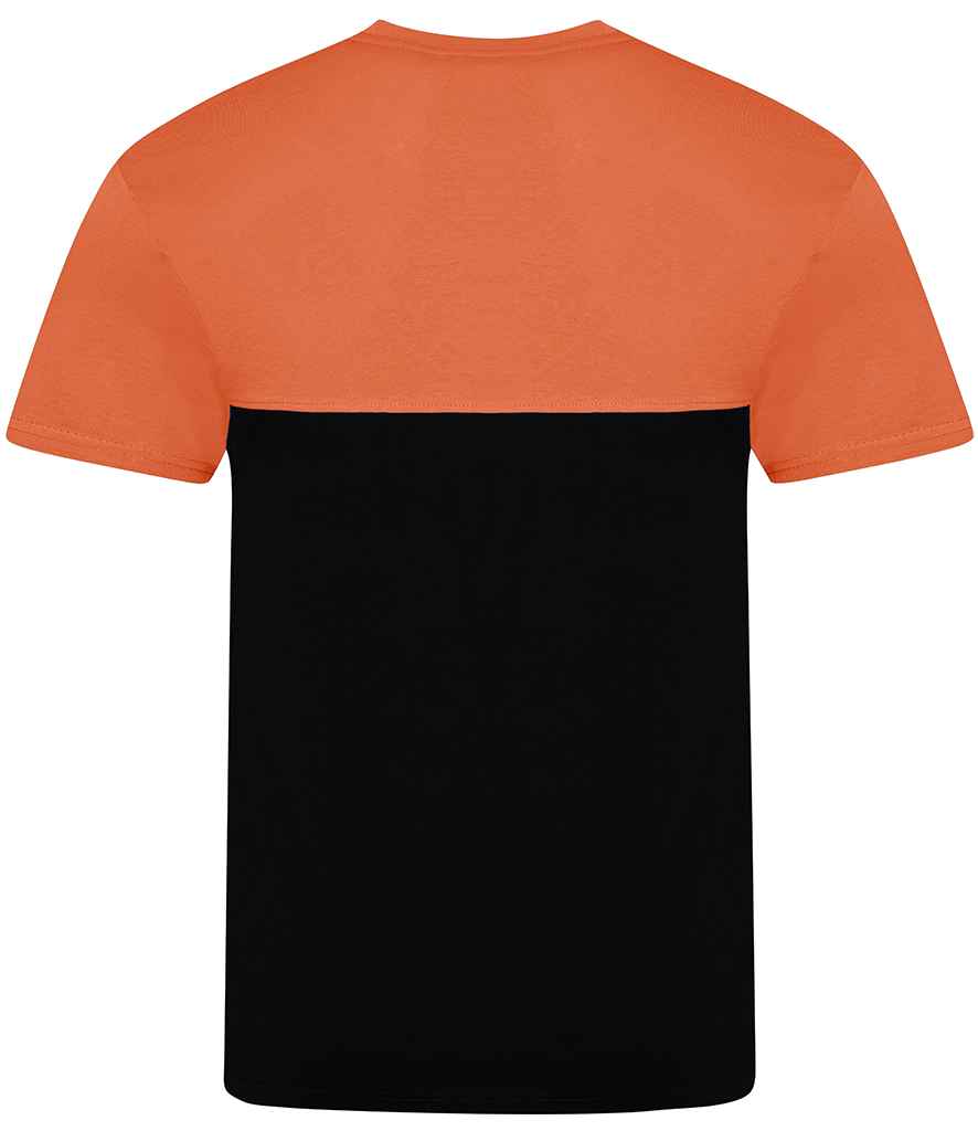 AWDis Unisex Colour Block T-Shirt in by Just Ts — Custom branded clothing by Print Press, featuring premium embroidery produced in our specialist print lab in the UK.