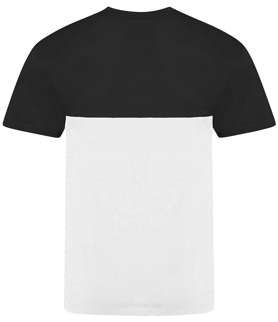 AWDis Unisex Colour Block T-Shirt in by Just Ts — Custom branded clothing by Print Press, featuring premium embroidery produced in our specialist print lab in the UK.