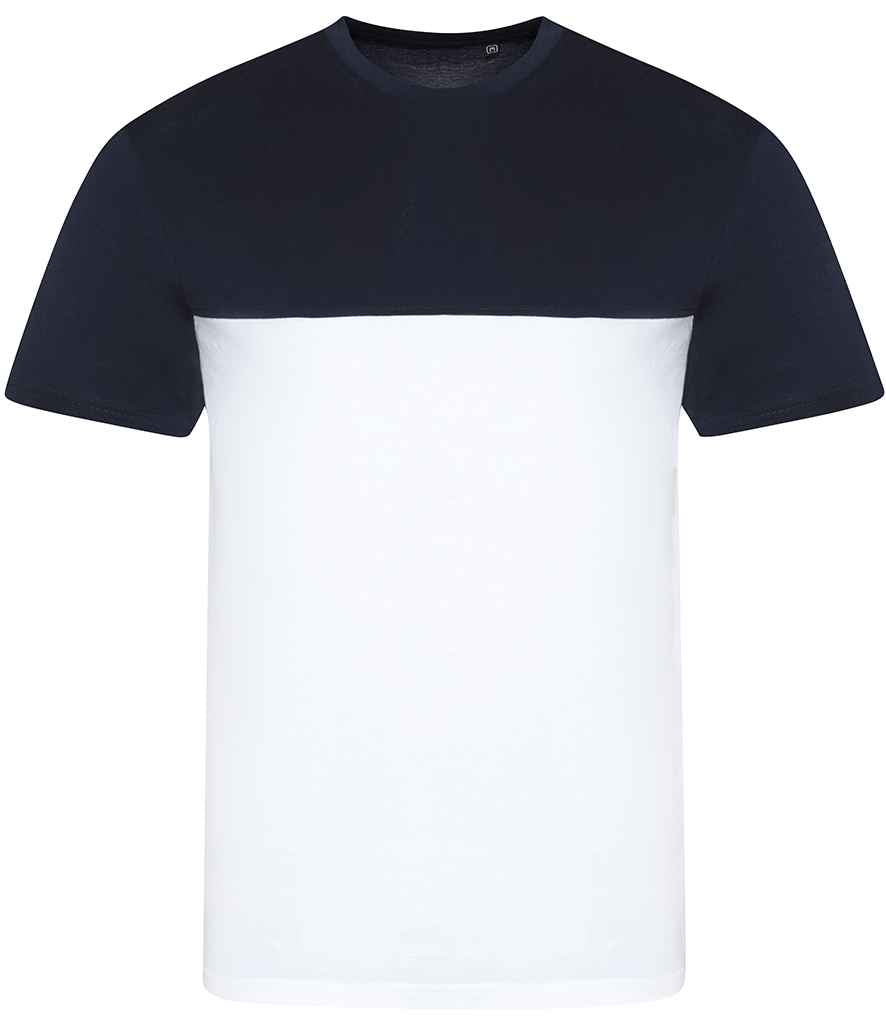AWDis Unisex Colour Block T-Shirt in by Just Ts — Custom branded clothing by Print Press, featuring premium embroidery produced in our specialist print lab in the UK.