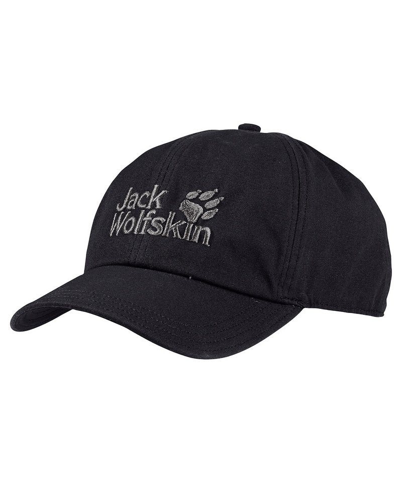 Baseball Cap (Ol) in One size Black by Jack Wolfskin — Custom branded clothing by Print Press, featuring premium embroidery produced in our specialist print lab in the UK.