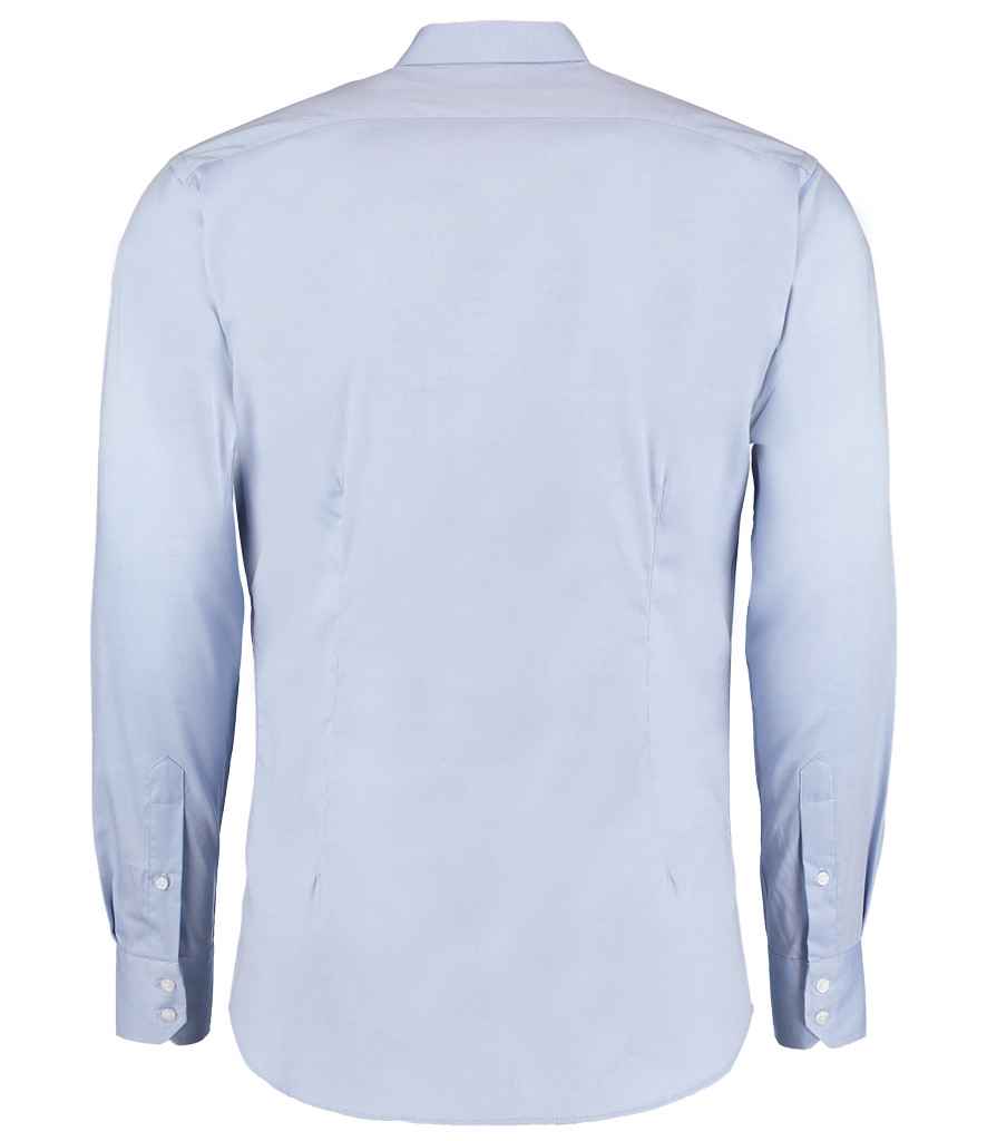 Kustom Kit Premium Long Sleeve Slim Fit Oxford Shirt in by Kustom Kit — Custom branded clothing by Print Press, featuring premium embroidery produced in our specialist print lab in the UK.