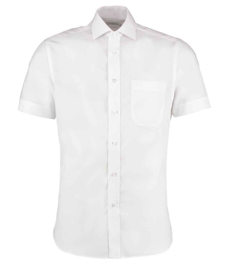 Kustom Kit Premium Short Sleeve Classic Fit Non-Iron Shirt in by Kustom Kit — Custom branded clothing by Print Press, featuring premium embroidery produced in our specialist print lab in the UK.