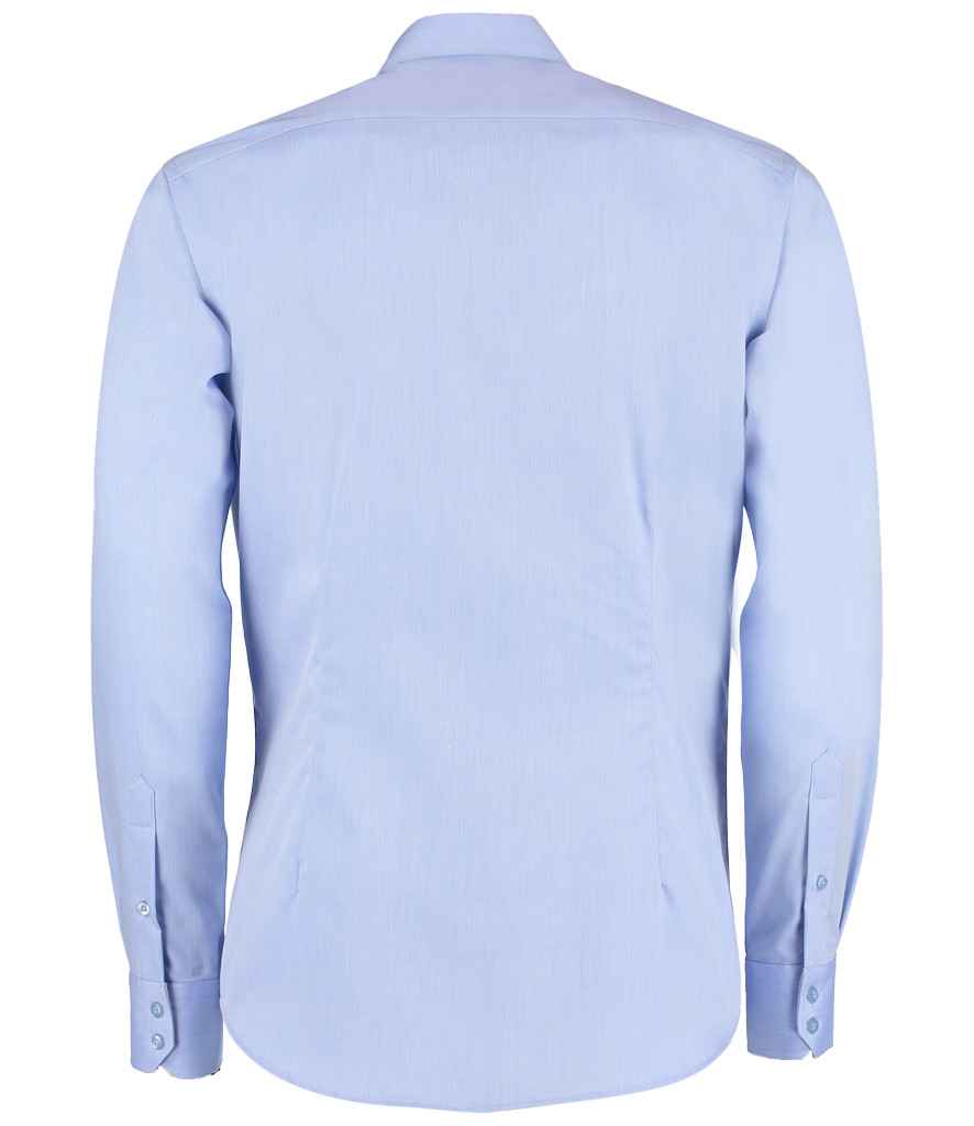 Kustom Kit Long Sleeve Slim Fit Oxford Twill Non-Iron Shirt in by Kustom Kit — Custom branded clothing by Print Press, featuring premium embroidery produced in our specialist print lab in the UK.