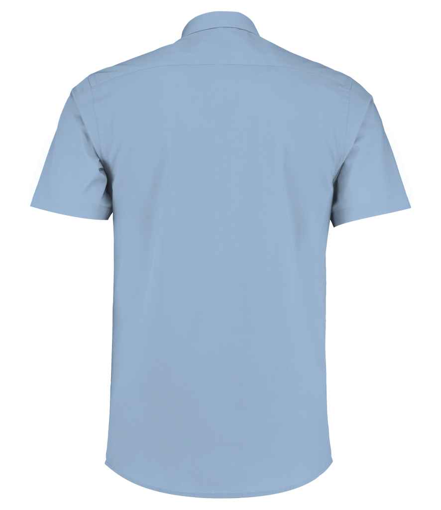 Kustom Kit Short Sleeve Tailored Poplin Shirt in by Kustom Kit — Custom branded clothing by Print Press, featuring premium embroidery produced in our specialist print lab in the UK.
