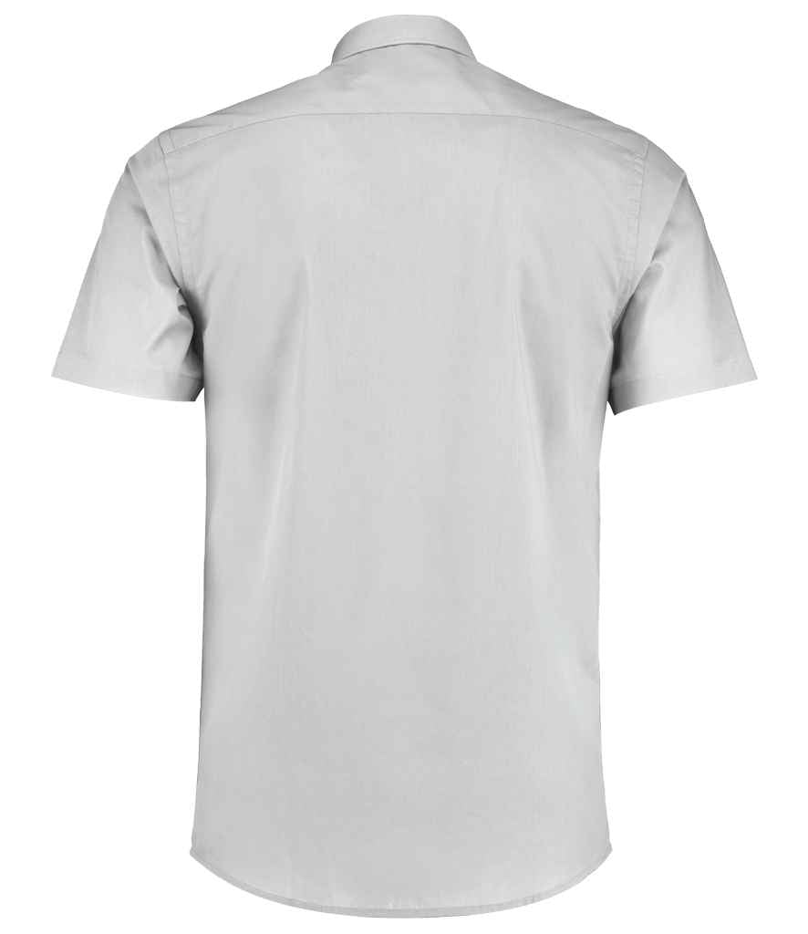 Kustom Kit Short Sleeve Tailored Poplin Shirt in by Kustom Kit — Custom branded clothing by Print Press, featuring premium embroidery produced in our specialist print lab in the UK.