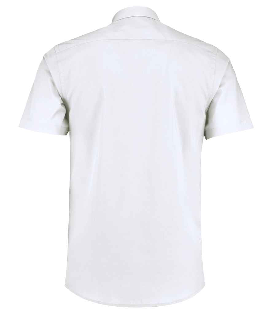 Kustom Kit Short Sleeve Tailored Poplin Shirt in by Kustom Kit — Custom branded clothing by Print Press, featuring premium embroidery produced in our specialist print lab in the UK.