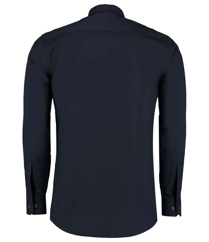 Kustom Kit Long Sleeve Tailored Poplin Shirt - (2nd Colours) in by Kustom Kit — Custom branded clothing by Print Press, featuring premium embroidery produced in our specialist print lab in the UK.