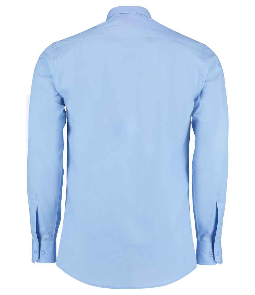 Kustom Kit Long Sleeve Tailored Poplin Shirt in by Kustom Kit — Custom branded clothing by Print Press, featuring premium embroidery produced in our specialist print lab in the UK.