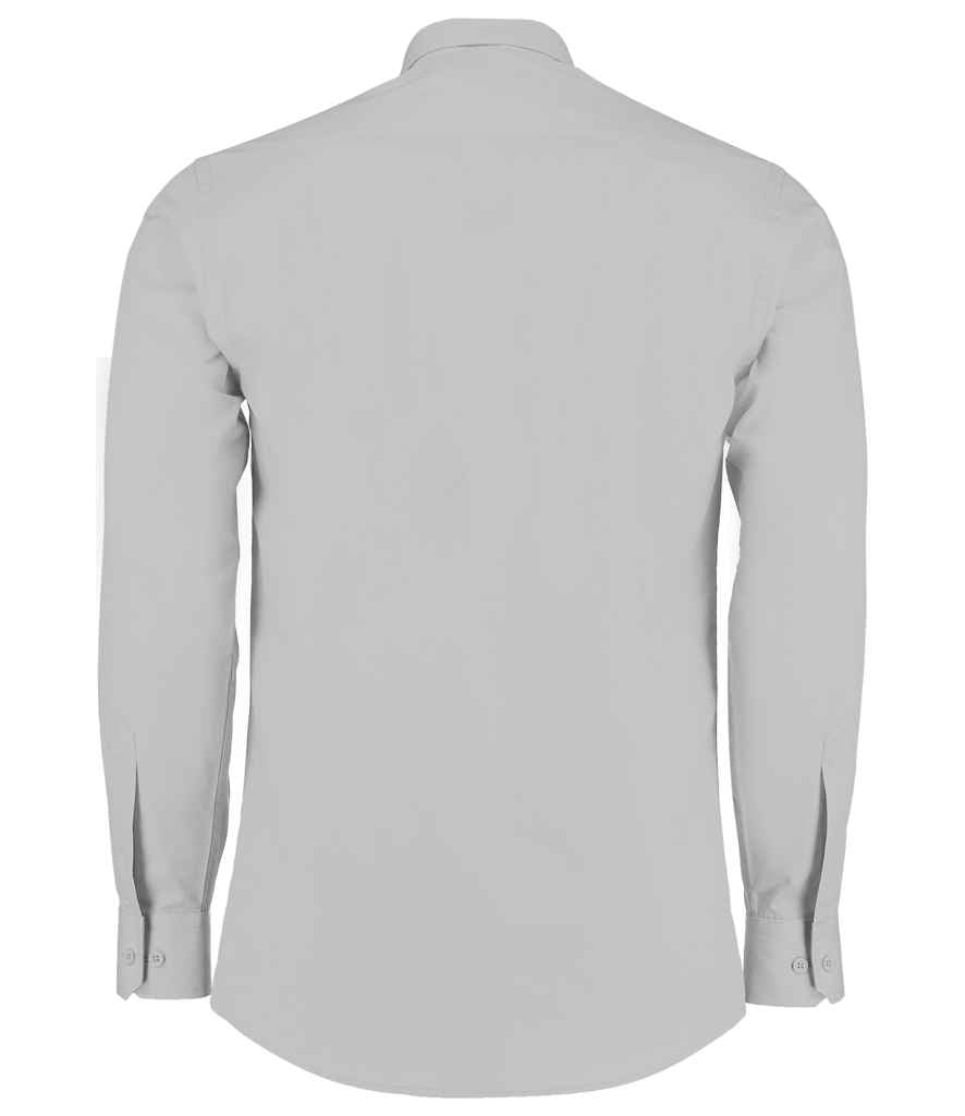 Kustom Kit Long Sleeve Tailored Poplin Shirt in by Kustom Kit — Custom branded clothing by Print Press, featuring premium embroidery produced in our specialist print lab in the UK.