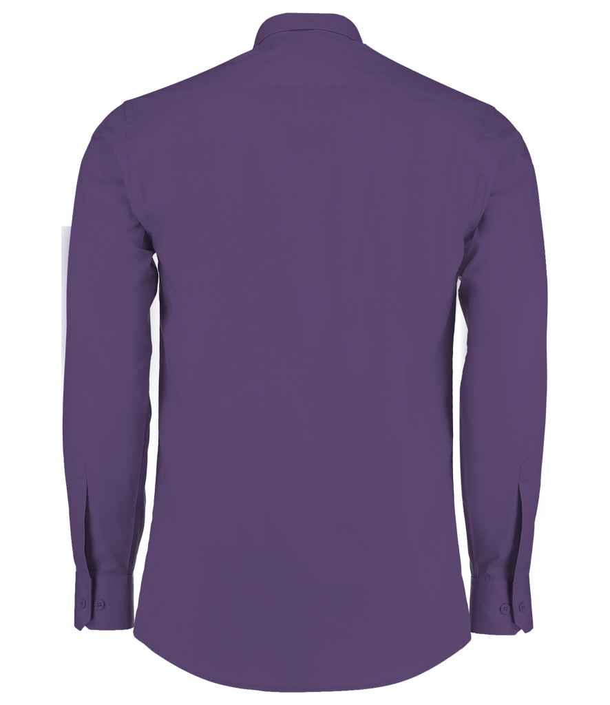 Kustom Kit Long Sleeve Tailored Poplin Shirt in by Kustom Kit — Custom branded clothing by Print Press, featuring premium embroidery produced in our specialist print lab in the UK.