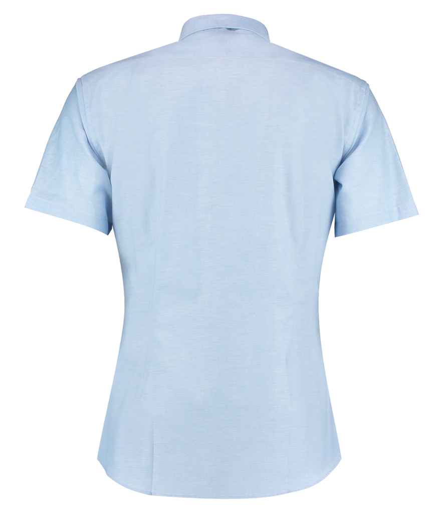 Kustom Kit Short Sleeve Slim Fit Oxford Shirt in by Kustom Kit — Custom branded clothing by Print Press, featuring premium embroidery produced in our specialist print lab in the UK.