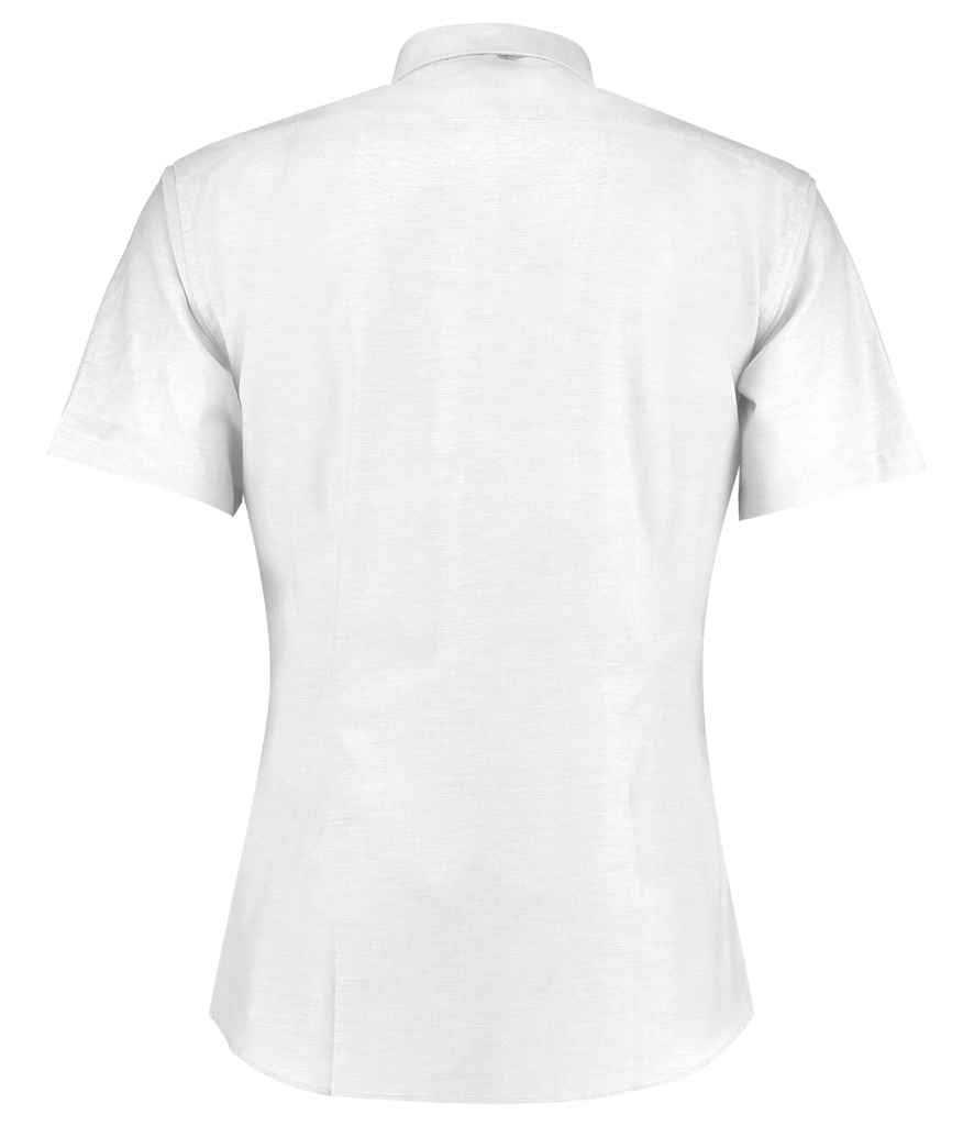 Kustom Kit Short Sleeve Slim Fit Oxford Shirt in by Kustom Kit — Custom branded clothing by Print Press, featuring premium embroidery produced in our specialist print lab in the UK.