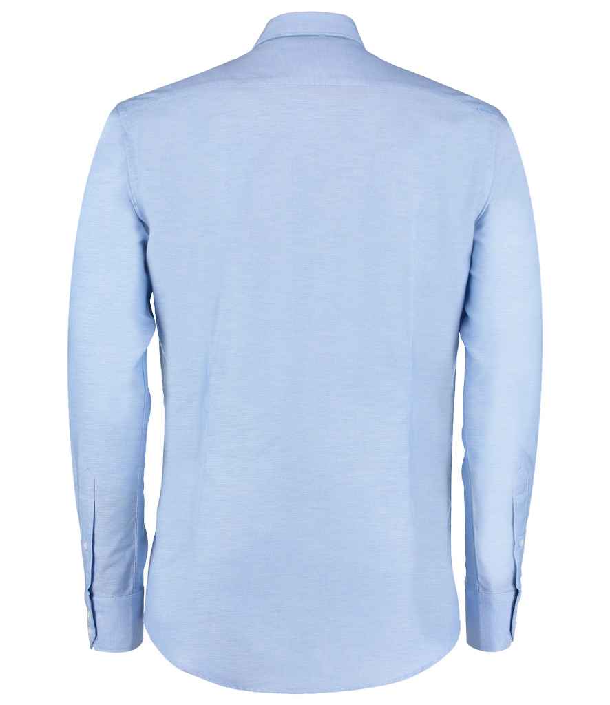 Kustom Kit Long Sleeve Slim Fit Workwear Oxford Shirt in by Kustom Kit — Custom branded clothing by Print Press, featuring premium embroidery produced in our specialist print lab in the UK.