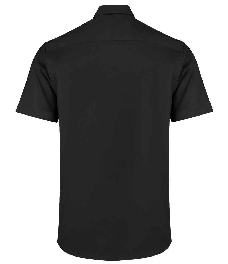 Kustom Kit Premium Short Sleeve Tailored Oxford Shirt in by Kustom Kit — Custom branded clothing by Print Press, featuring premium embroidery produced in our specialist print lab in the UK.