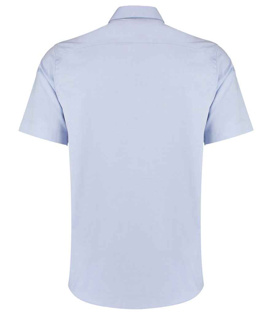 Kustom Kit Premium Short Sleeve Tailored Oxford Shirt in by Kustom Kit — Custom branded clothing by Print Press, featuring premium embroidery produced in our specialist print lab in the UK.