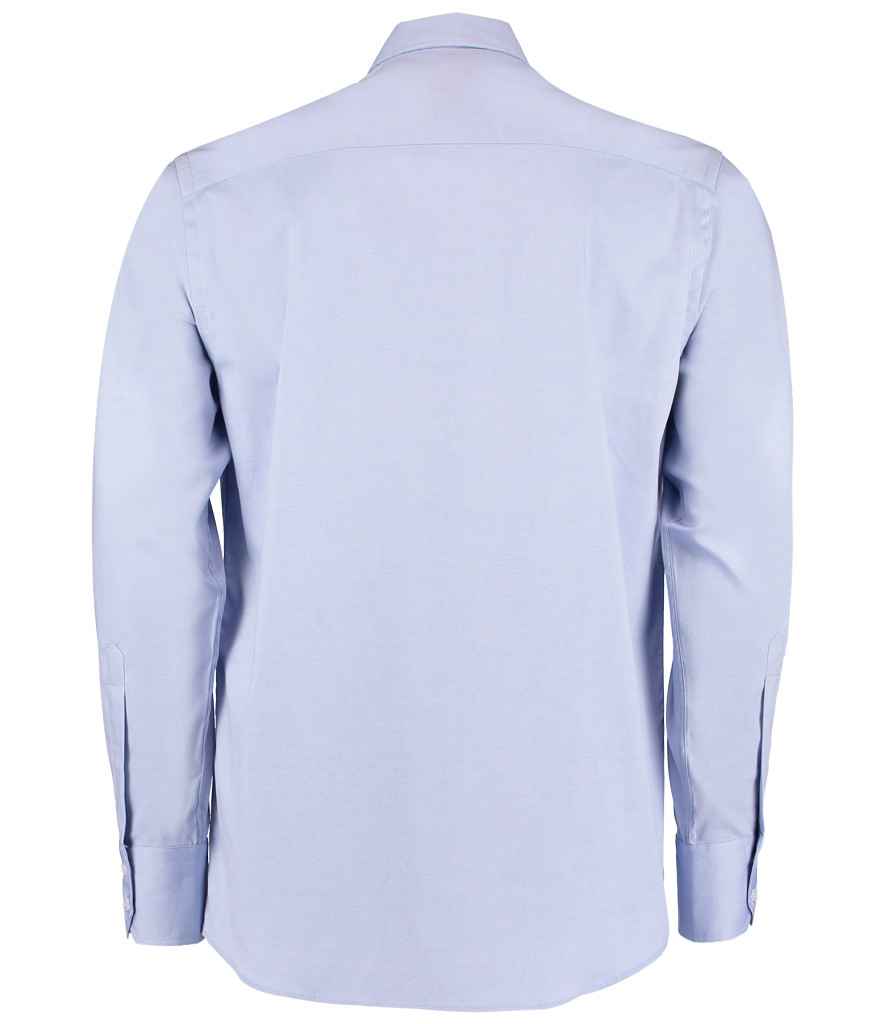 Kustom Kit Premium Long Sleeve Tailored Oxford Shirt in by Kustom Kit — Custom branded clothing by Print Press, featuring premium embroidery produced in our specialist print lab in the UK.