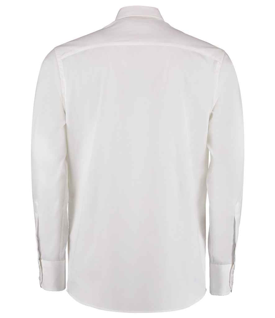 Kustom Kit Premium Long Sleeve Tailored Oxford Shirt in by Kustom Kit — Custom branded clothing by Print Press, featuring premium embroidery produced in our specialist print lab in the UK.