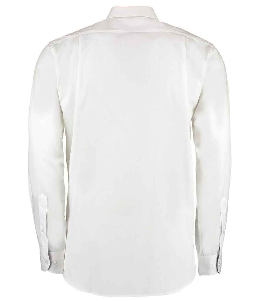 Kustom Kit Premium Long Sleeve Contrast Tailored Oxford Shirt in by Kustom Kit — Custom branded clothing by Print Press, featuring premium embroidery produced in our specialist print lab in the UK.