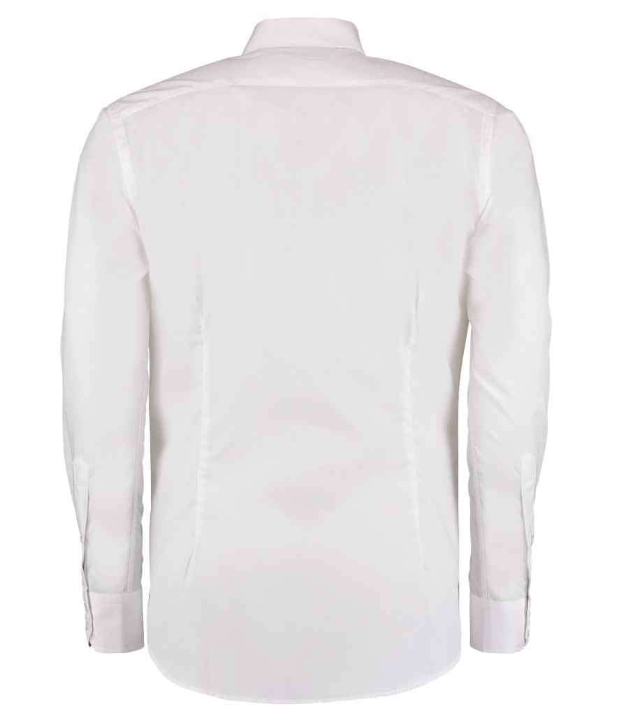 Kustom Kit Long Sleeve Slim Fit Business Shirt in by Kustom Kit — Custom branded clothing by Print Press, featuring premium embroidery produced in our specialist print lab in the UK.