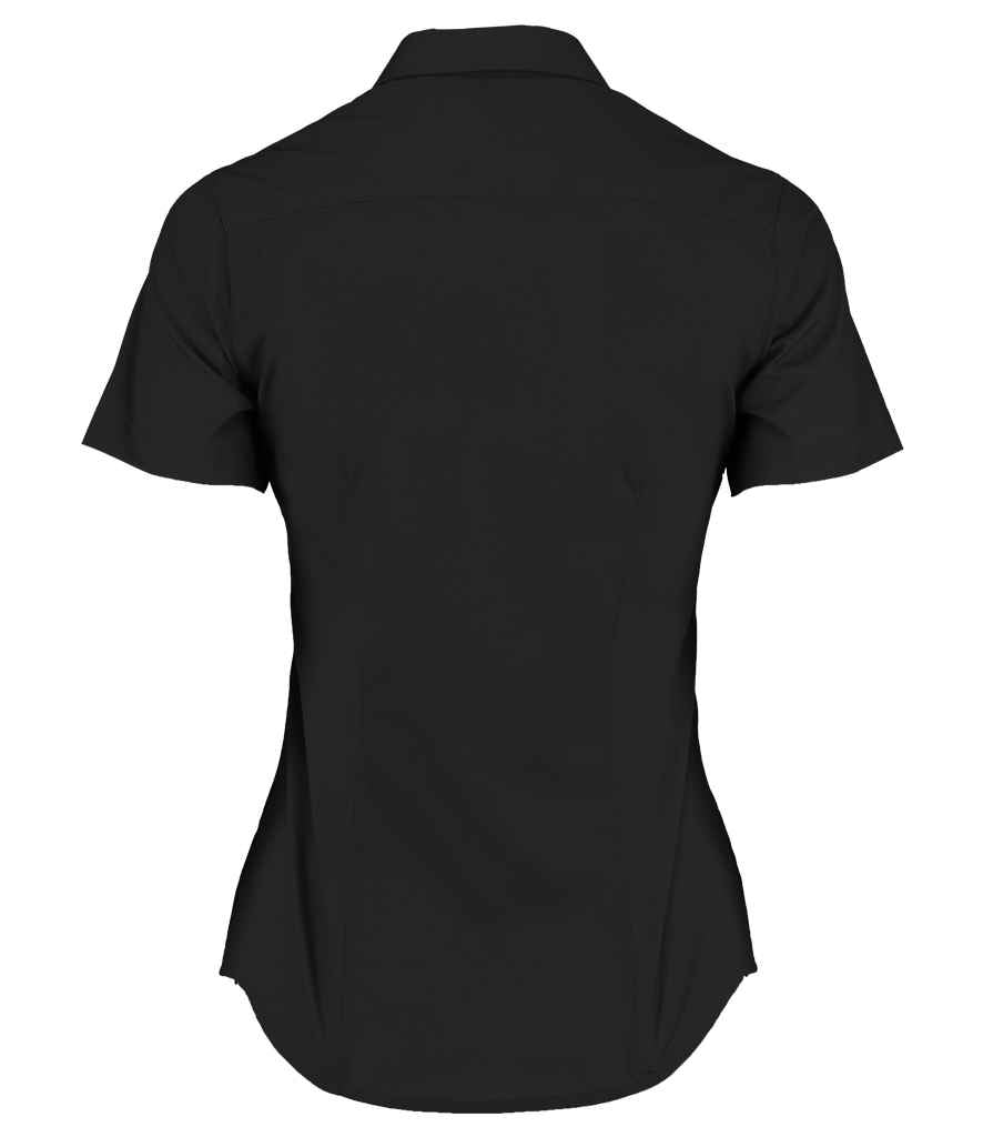 Kustom Kit Ladies Short Sleeve Tailored Poplin Shirt in by Kustom Kit — Custom branded clothing by Print Press, featuring premium embroidery produced in our specialist print lab in the UK.