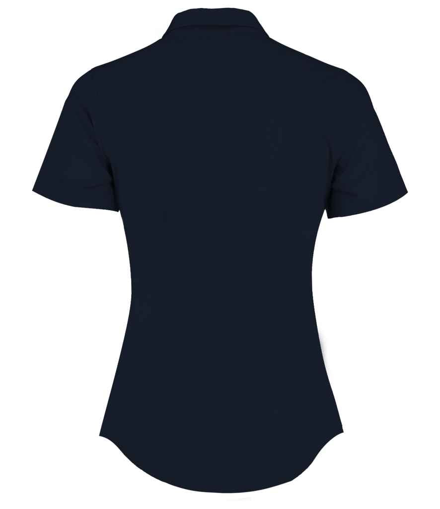 Kustom Kit Ladies Short Sleeve Tailored Poplin Shirt in by Kustom Kit — Custom branded clothing by Print Press, featuring premium embroidery produced in our specialist print lab in the UK.