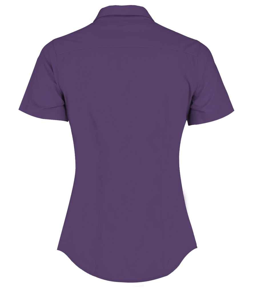 Kustom Kit Ladies Short Sleeve Tailored Poplin Shirt in by Kustom Kit — Custom branded clothing by Print Press, featuring premium embroidery produced in our specialist print lab in the UK.