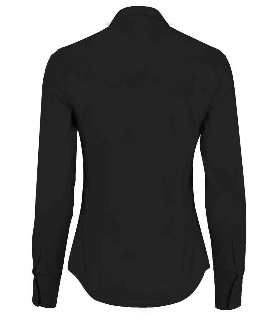 Kustom Kit Ladies Long Sleeve Tailored Poplin Shirt in by Kustom Kit — Custom branded clothing by Print Press, featuring premium embroidery produced in our specialist print lab in the UK.
