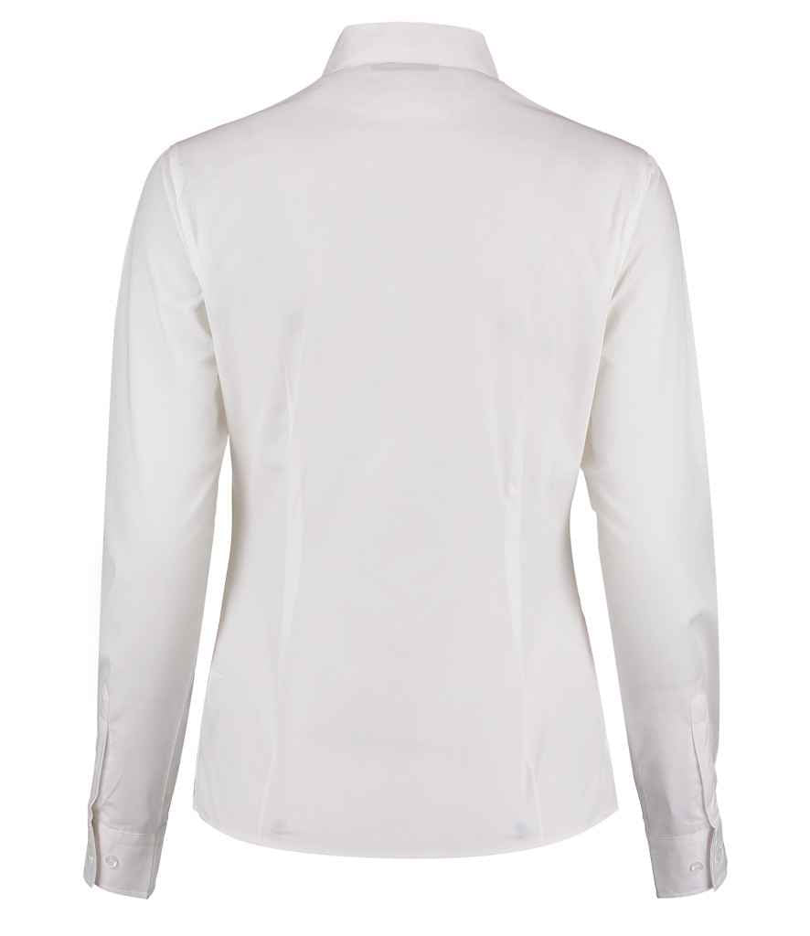 Kustom Kit Ladies Long Sleeve Tailored Mandarin Collar Shirt in by Kustom Kit — Custom branded clothing by Print Press, featuring premium embroidery produced in our specialist print lab in the UK.