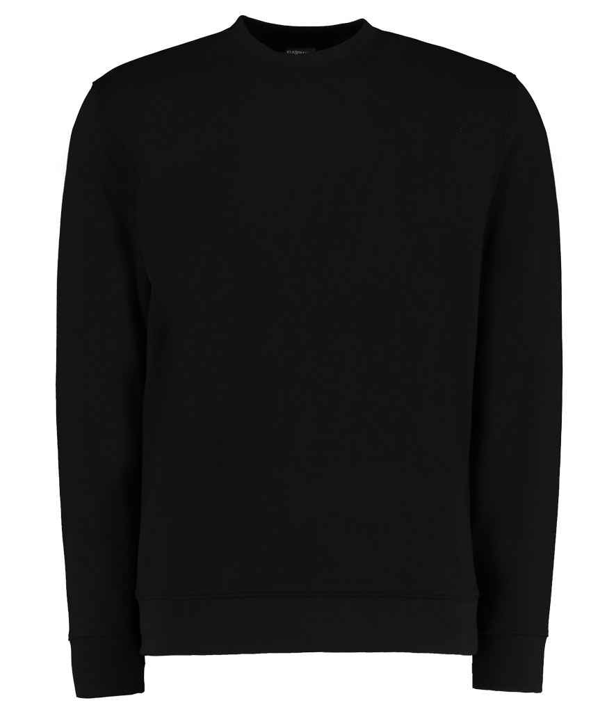 Kustom Kit Klassic Sweatshirt in Black by Kustom Kit — Custom branded clothing by Print Press, featuring premium embroidery produced in our specialist print lab in the UK.