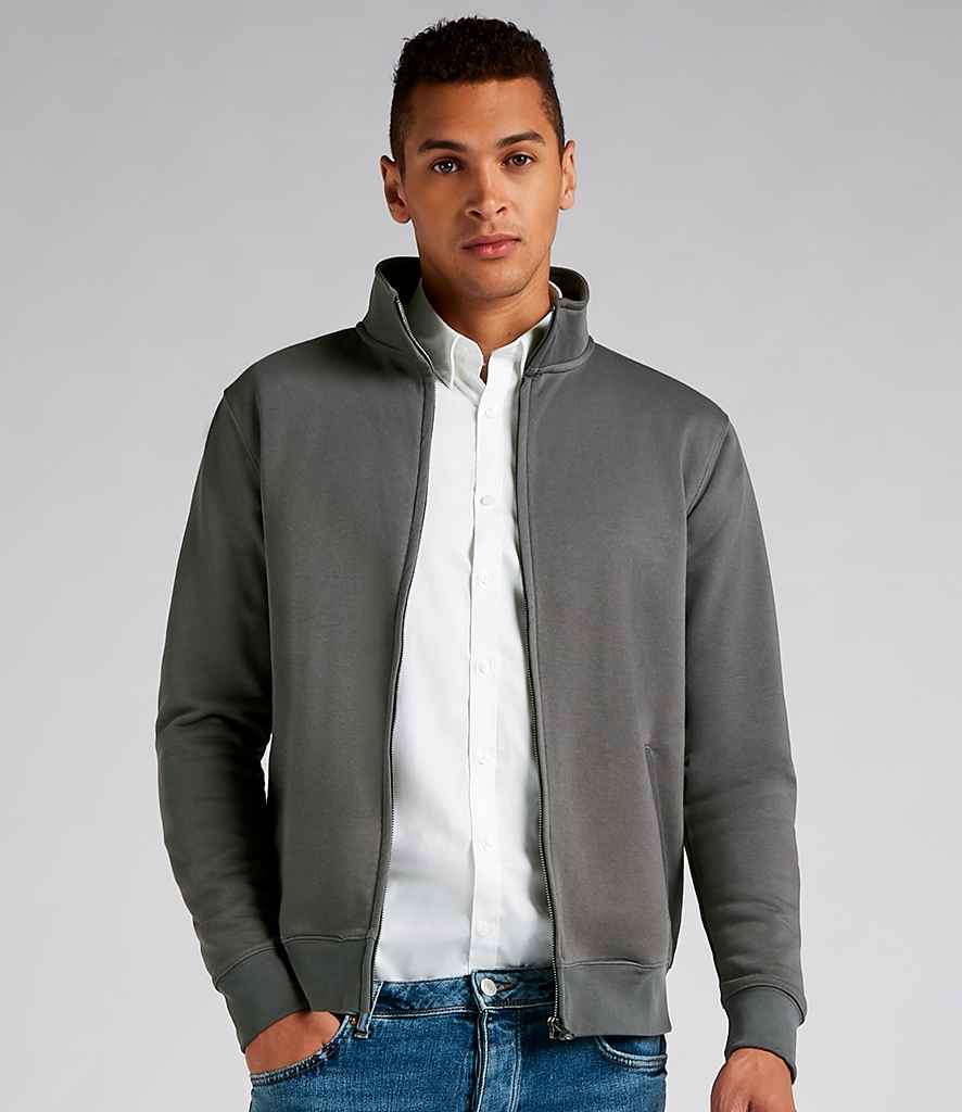 Kustom Kit Sweat Jacket in Dark Grey by Kustom Kit — Custom branded clothing by Print Press, featuring premium embroidery produced in our specialist print lab in the UK.