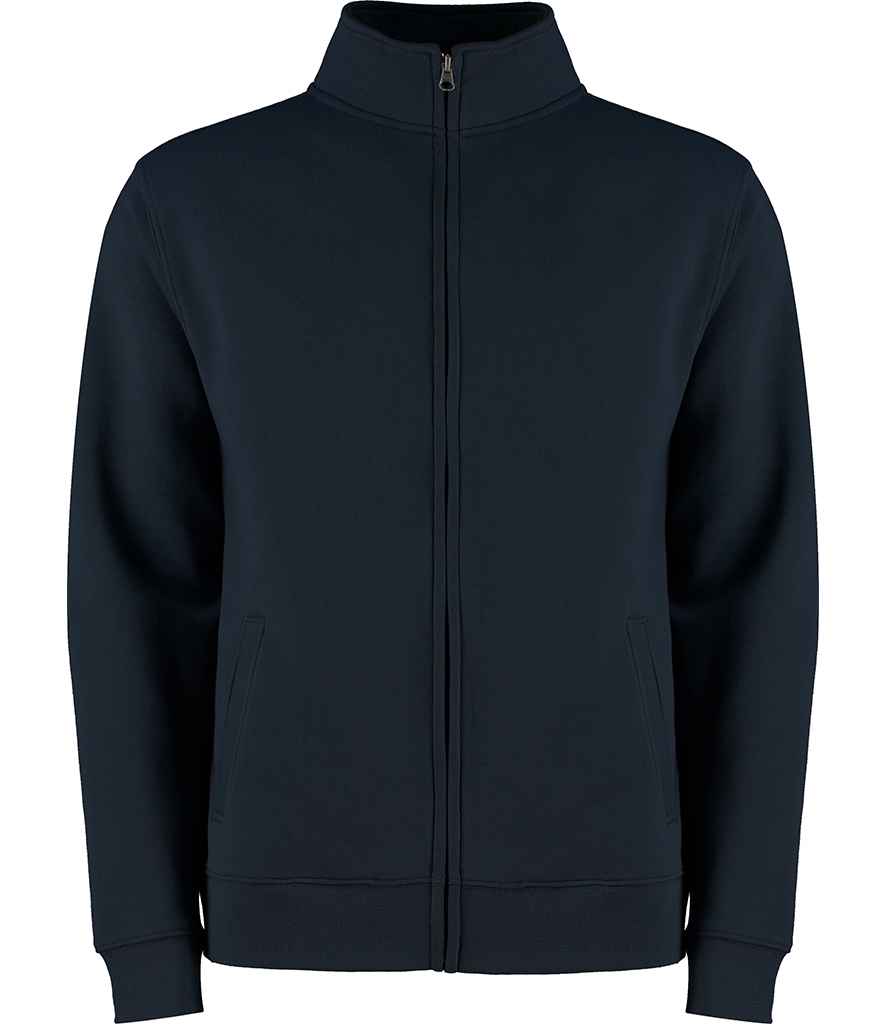 Kustom Kit Sweat Jacket in Navy by Kustom Kit — Custom branded clothing by Print Press, featuring premium embroidery produced in our specialist print lab in the UK.