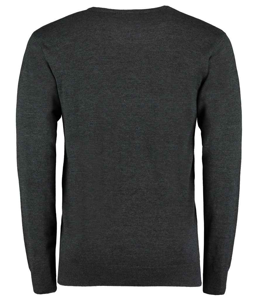 Kustom Kit Arundel Cotton Acrylic V Neck Sweater in by Kustom Kit — Custom branded clothing by Print Press, featuring premium embroidery produced in our specialist print lab in the UK.