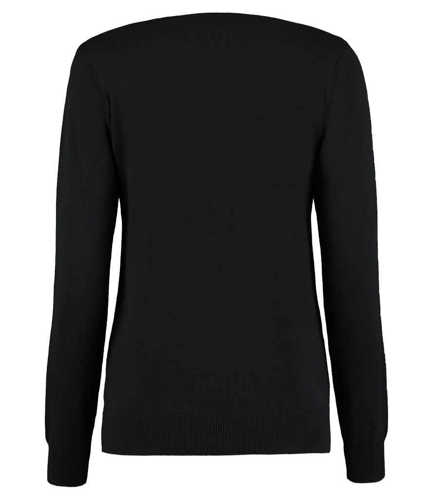 Kustom Kit Ladies Arundel Cotton Acrylic V Neck Sweater in by Kustom Kit — Custom branded clothing by Print Press, featuring premium embroidery produced in our specialist print lab in the UK.