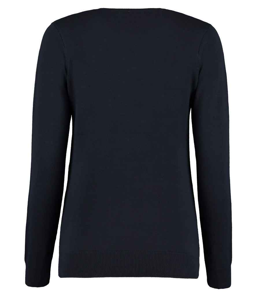 Kustom Kit Ladies Arundel Cotton Acrylic V Neck Sweater in by Kustom Kit — Custom branded clothing by Print Press, featuring premium embroidery produced in our specialist print lab in the UK.