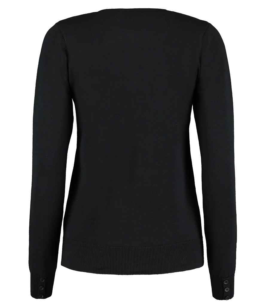 Kustom Kit Ladies Arundel Round Neck Cardigan in by Kustom Kit — Custom branded clothing by Print Press, featuring premium embroidery produced in our specialist print lab in the UK.