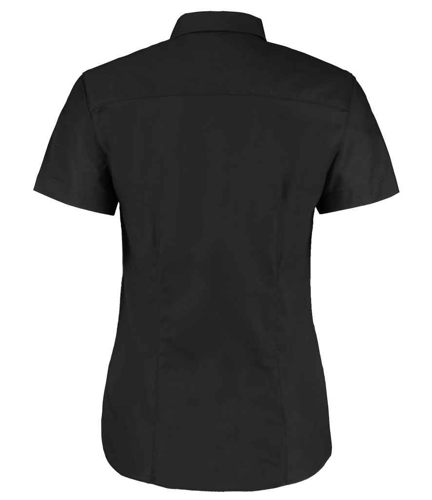 Kustom Kit Ladies Short Sleeve Tailored Workwear Oxford Shirt in by Kustom Kit — Custom branded clothing by Print Press, featuring premium embroidery produced in our specialist print lab in the UK.