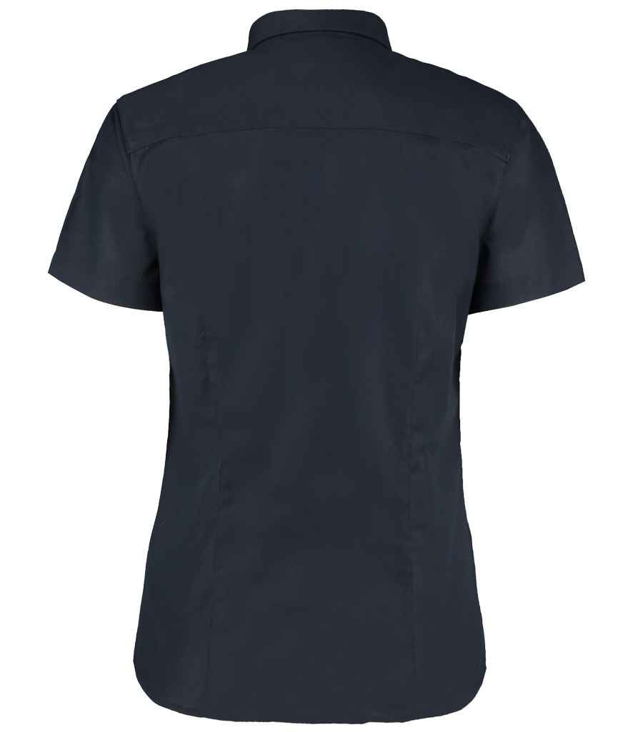 Kustom Kit Ladies Short Sleeve Tailored Workwear Oxford Shirt in by Kustom Kit — Custom branded clothing by Print Press, featuring premium embroidery produced in our specialist print lab in the UK.