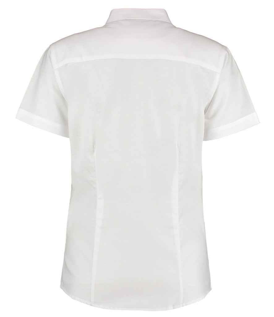 Kustom Kit Ladies Short Sleeve Tailored Workwear Oxford Shirt in by Kustom Kit — Custom branded clothing by Print Press, featuring premium embroidery produced in our specialist print lab in the UK.