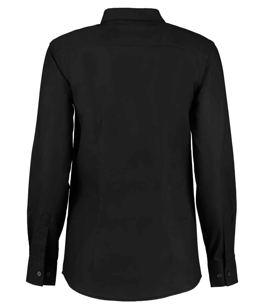 Kustom Kit Ladies Long Sleeve Tailored Workwear Oxford Shirt in by Kustom Kit — Custom branded clothing by Print Press, featuring premium embroidery produced in our specialist print lab in the UK.
